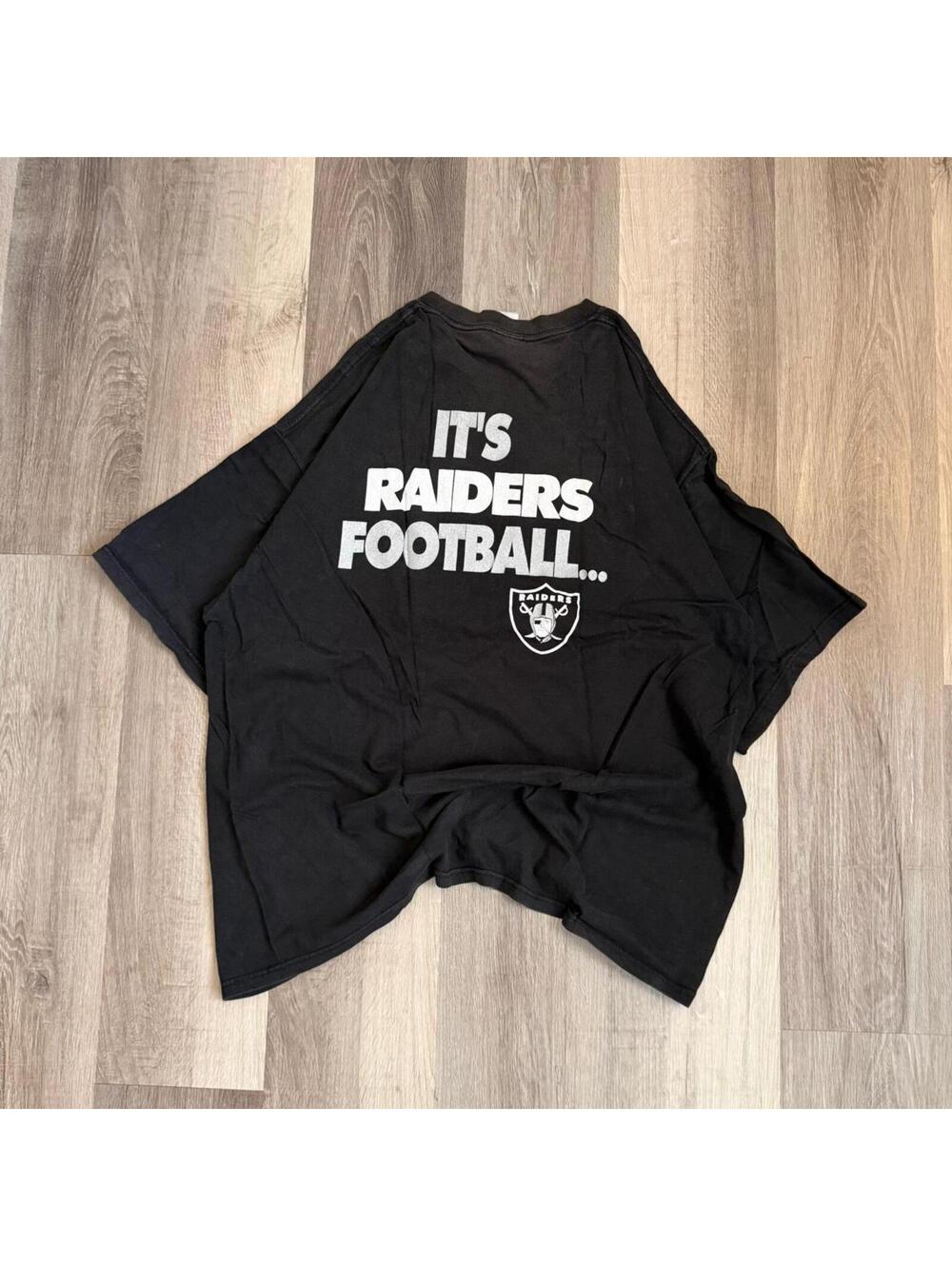 Vintage Oakland Raiders black cotton t-shirt Size XXL #NFL #raiders